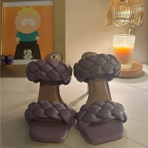 Steve Madden Purple Braided Heels NWOT